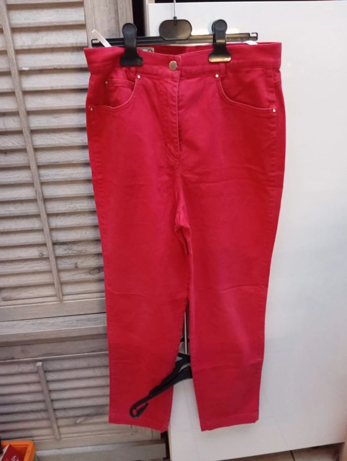 Pantalon rouge Polo team taille 40