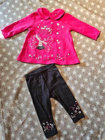 Ensemble fille sweat et legging 6 mois