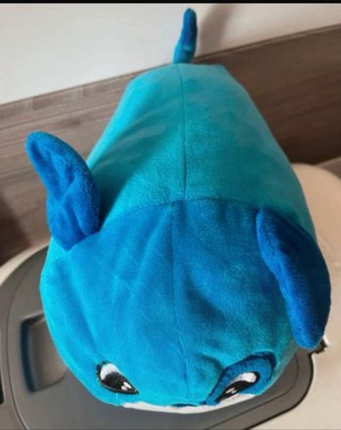 Grande Peluche Grodou chien bleu - photo numéro 4
