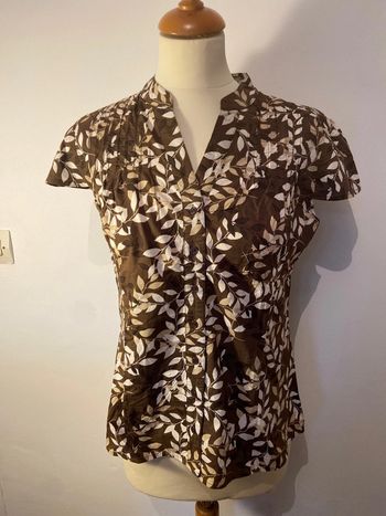 Chemisier/blouse manches courtes femme taille L Burton