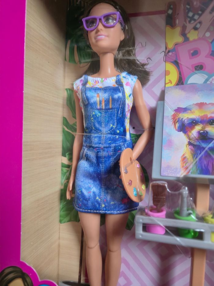 Coffret poupée Barbie artistique + accessoires poterie self care - photo numéro 7