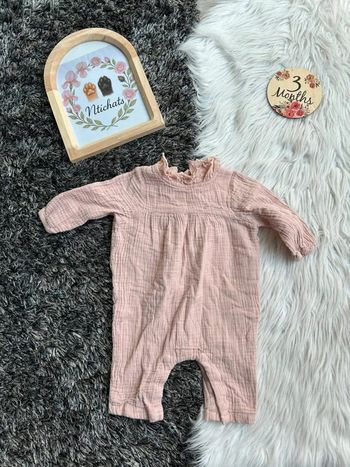 Combinaison rose - vertbaudet 3 mois