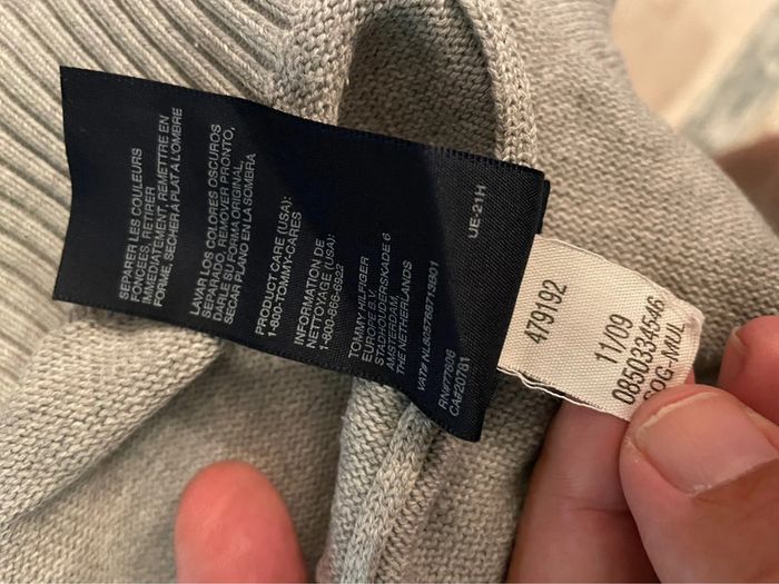 Pull Tommy Hilfiger – Homme – Taille L – Gris - photo numéro 6