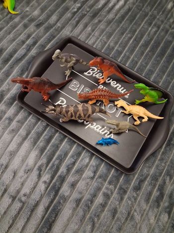 Lot de 9 petits dinosaures 