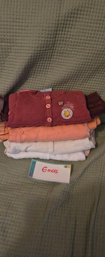 4 ensembles 3pcs 6mois fille