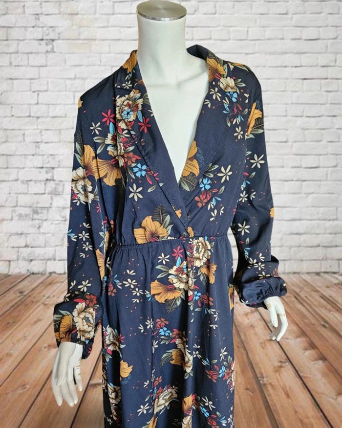 Robe longue fluide fleurie - photo numéro 2