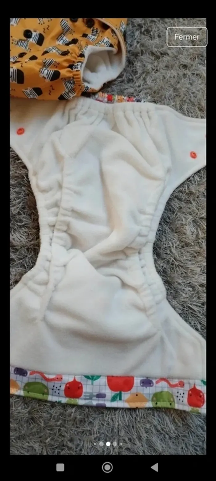 Lot de deux couches lavables et Insert neuve jamais porté - photo numéro 7