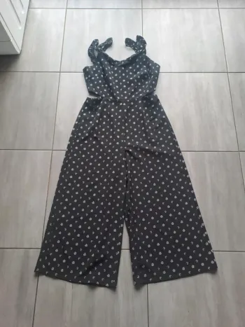 Combi noir à petite fleurs Jennyfer Taille M