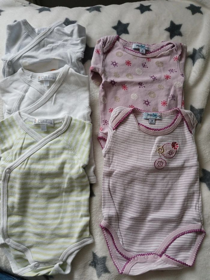 Lot de 5 bodies 3 mois - photo numéro 2