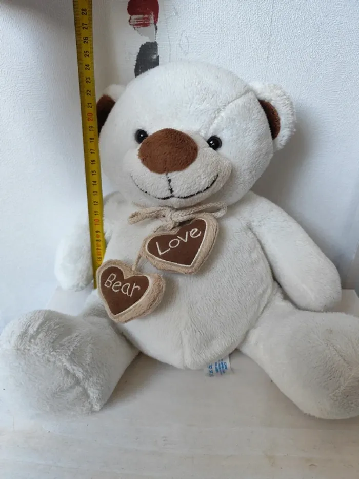 Peluche ourson LOVE 24 cm - photo numéro 6