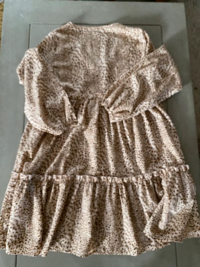 Robe baby doll beige avec tâches marron taille 38 - photo numéro 11