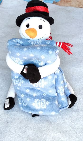 Peluche avec plaid
