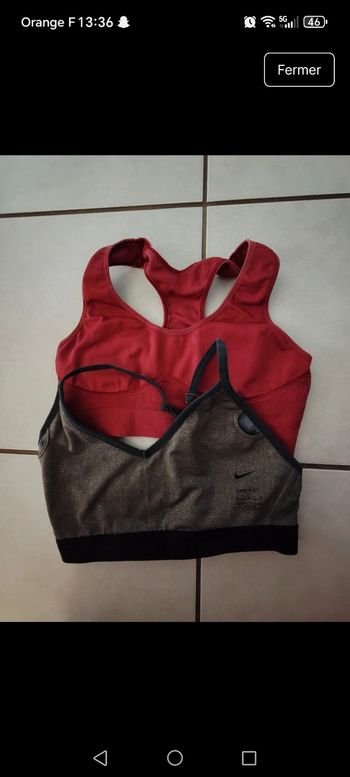 Brassière de sport taille M