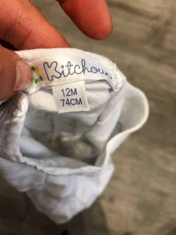 Teeshirt manches longues blanc 12 mois - photo numéro 3