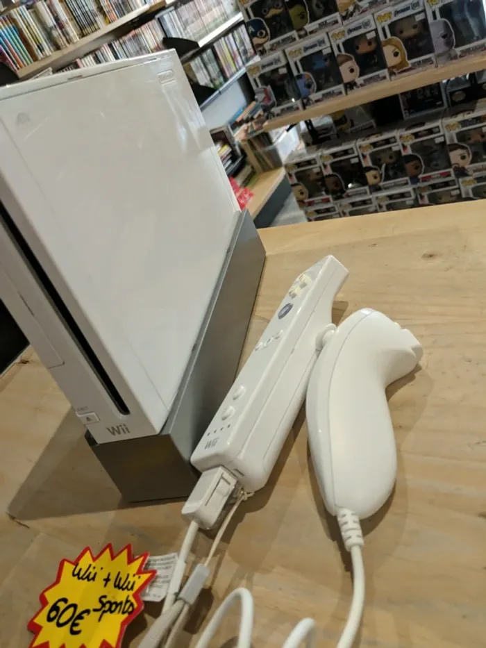 Nintendo Wii Blanche + Wiimote, Nunchuk & Wii Sports - photo numéro 4