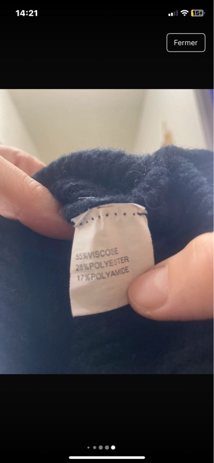 Petit pull doux noir taille unique - photo numéro 4