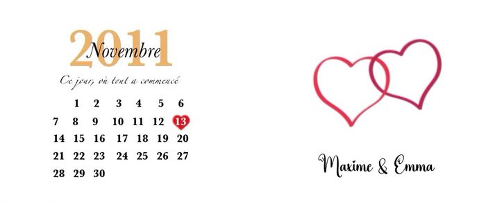 Mug personnalisée (calendrier de rencontre) - photo numéro 3