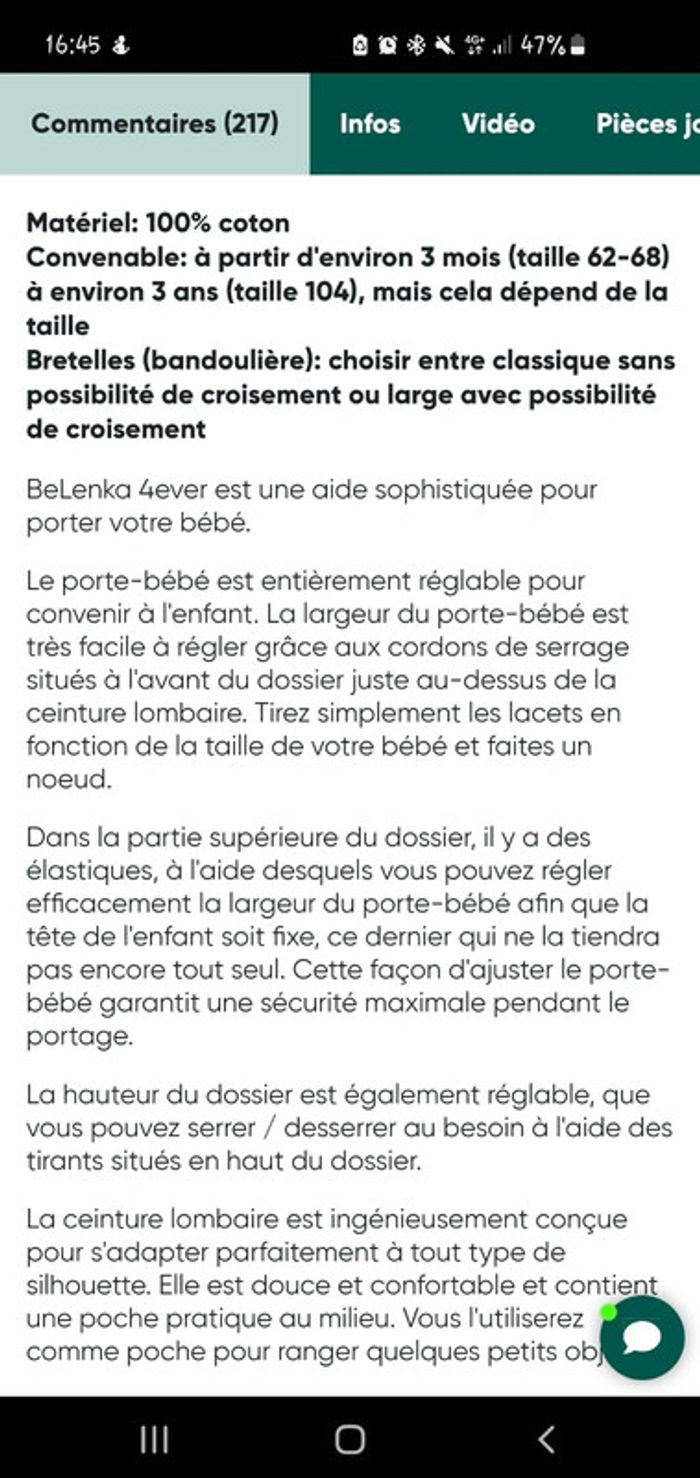 Porte bébé be lenka - photo numéro 9