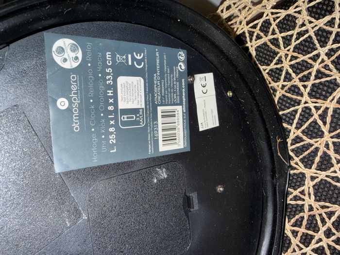 Horloge à poser "Will" Noir, H.41 cm - photo numéro 5