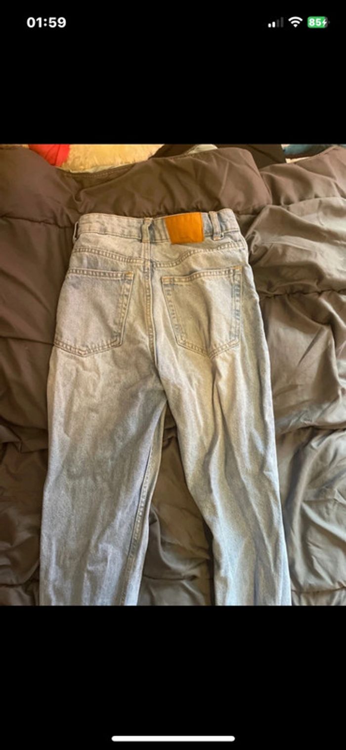 👖 Jean mom fit denim clair délavé – tendance & confortable - photo numéro 2