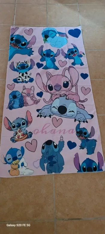Serviette plage Stitch Angel Disney
