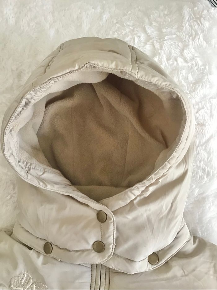Manteau doudoune beige bien chaude taille M - photo numéro 4