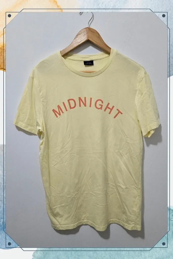 T-shirt jaune Midnight pour gauchers