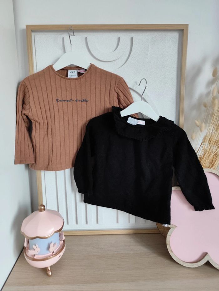 Lot pulls Zara 12/18mois