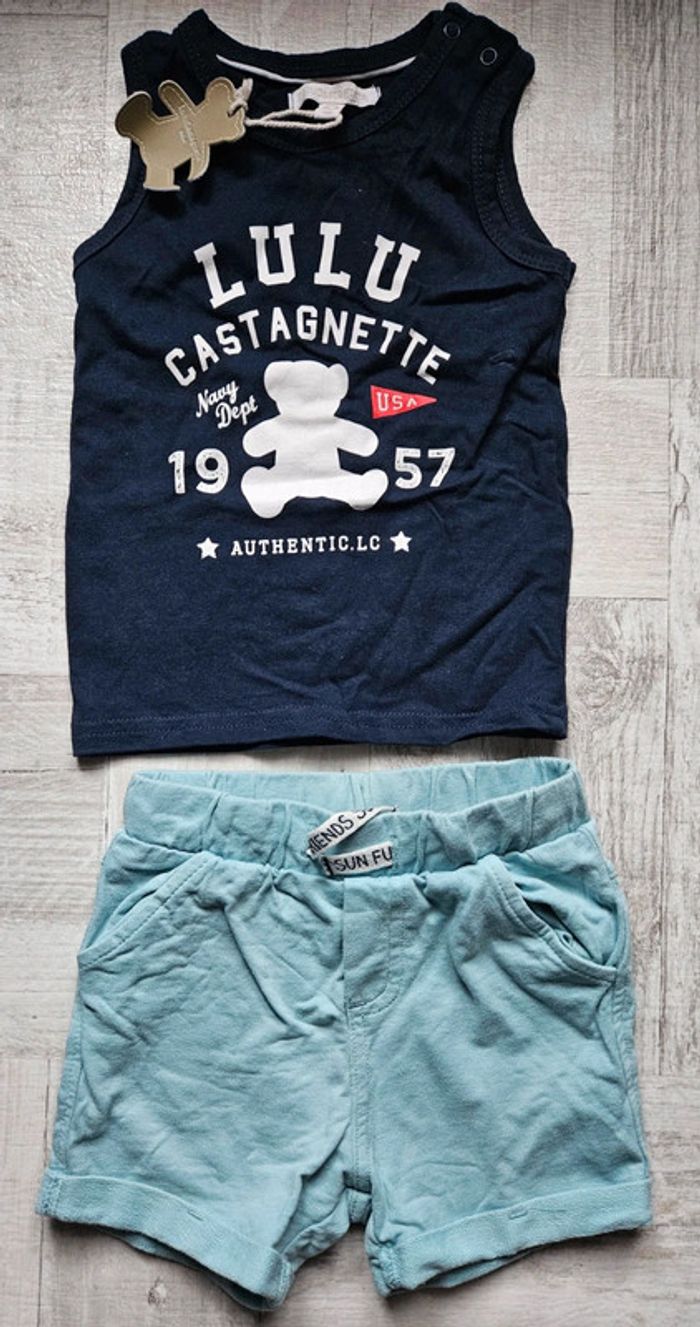 Ensemble d'été 18 mois garçon