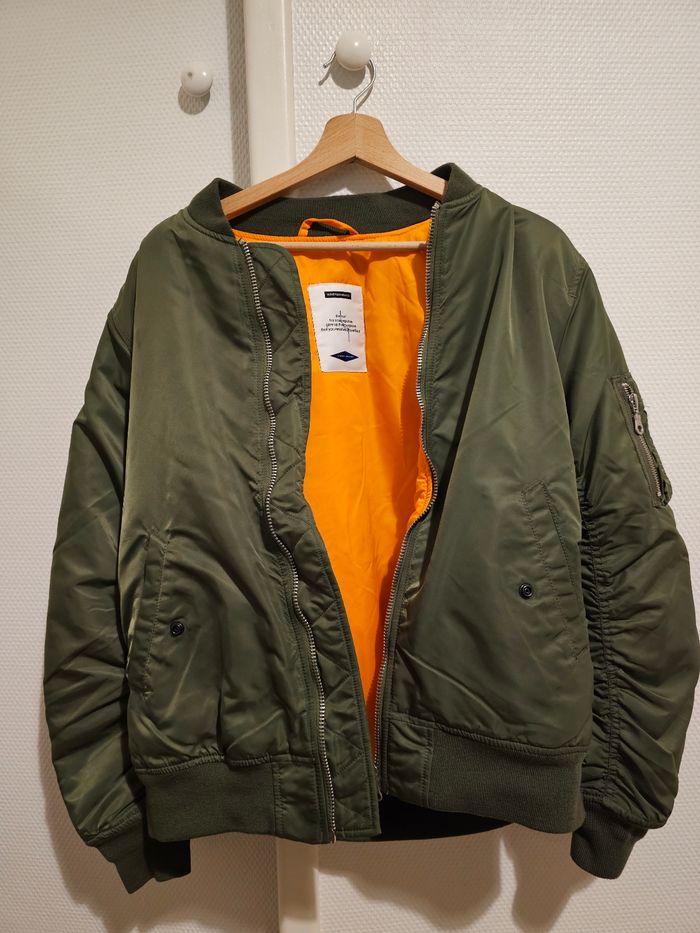 Veste Bomber vert olive - photo numéro 2