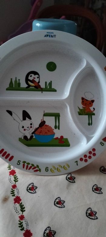 Assiette avec compartiments avent