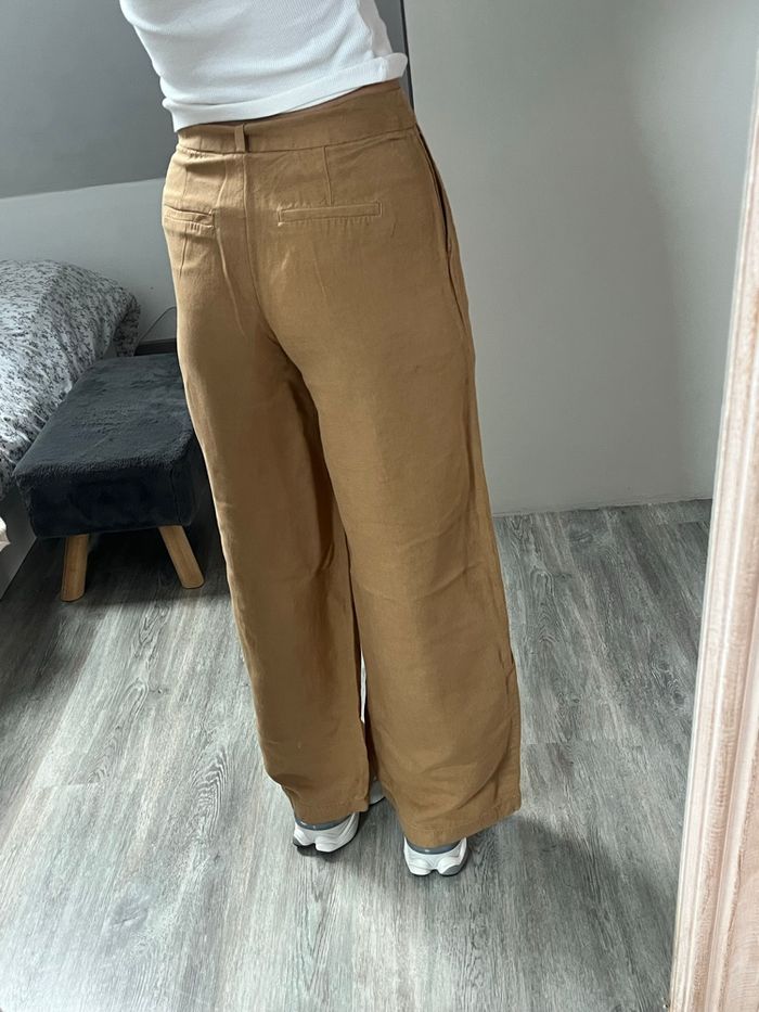 Pantalon fluide marron – Camaïeu - photo numéro 9