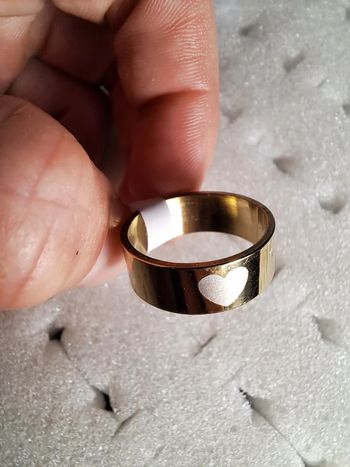 Bague acier inoxydable motifs