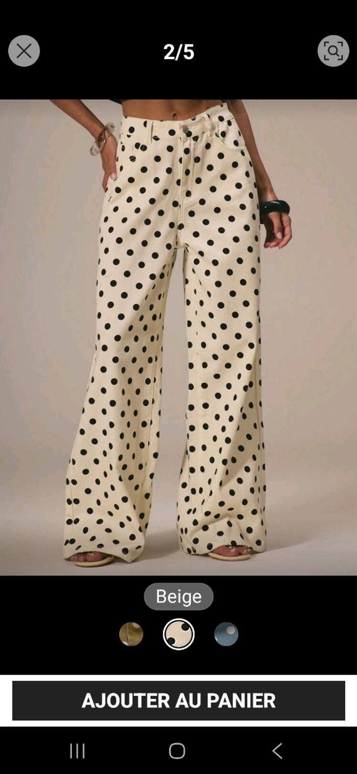 Jean large à pois - photo numéro 2