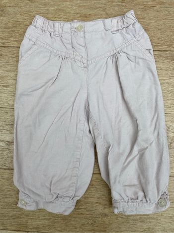 Pantalon velours taille élastique bébé fille 18 mois