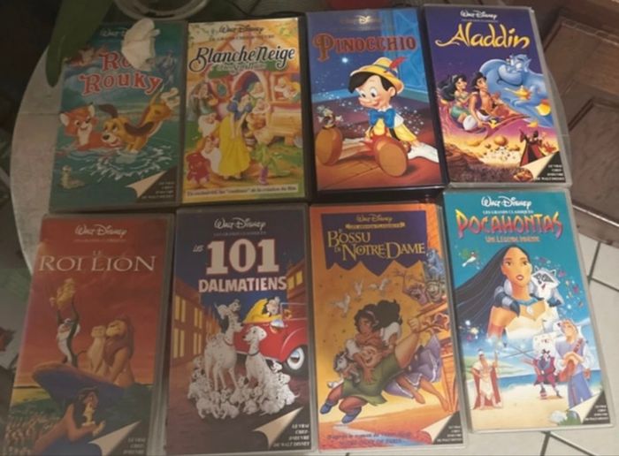 Lot de cassettes VHS Disney