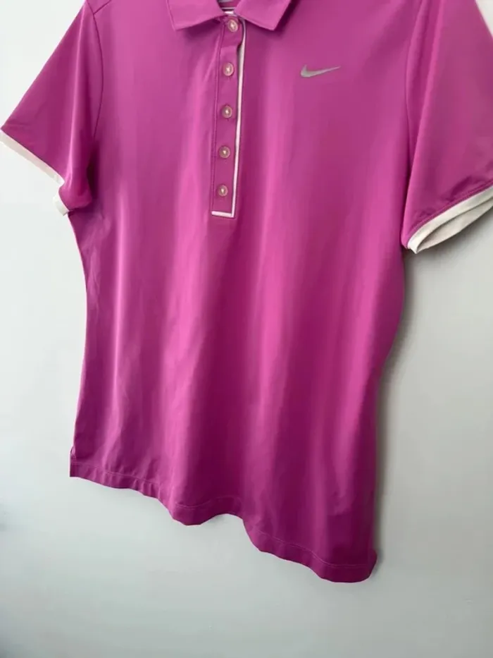 Polo Nike golf femme fushia taille L très bon état - photo numéro 4