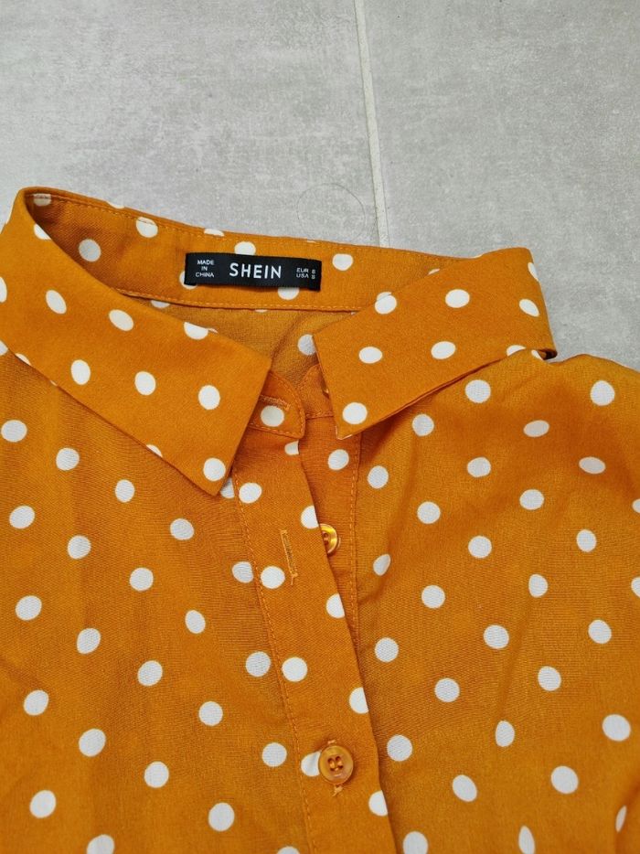 Chemise grossesse jaune à pois - photo numéro 3