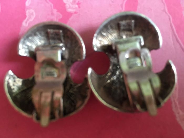 Boucles d’oreilles clips genre celtique métal argenté - photo numéro 2