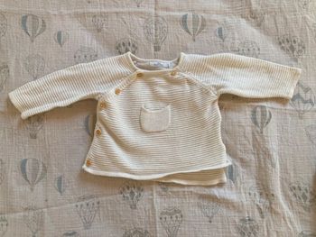 Gilet bébé 1 mois bout'chou