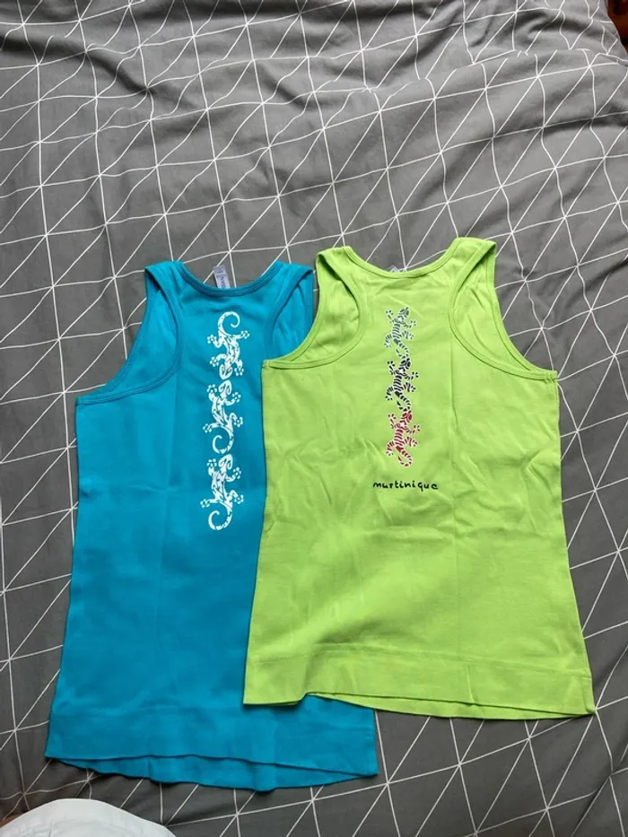 Lot de 2 t-shirt 👕 sans manches - photo numéro 2