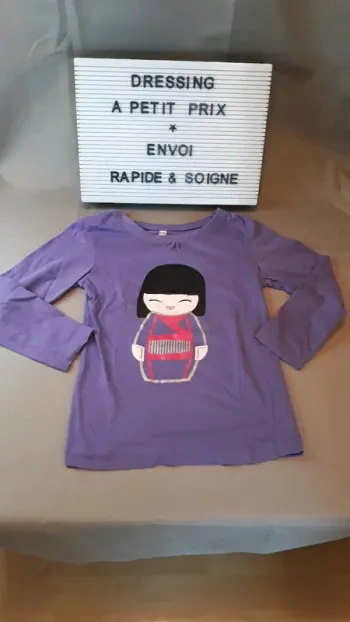 T shirt manche longue 4/5 ans