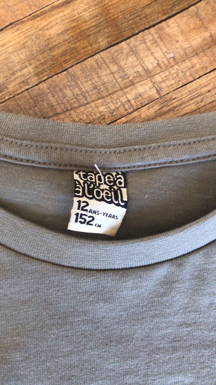 Teeshirt kaki tape à l’œil - photo numéro 2