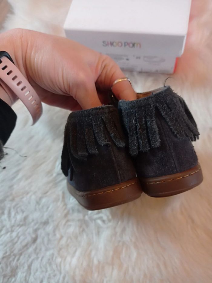 Shoo pom 🌸 bottines marine avec frange pointure 23 - photo numéro 6
