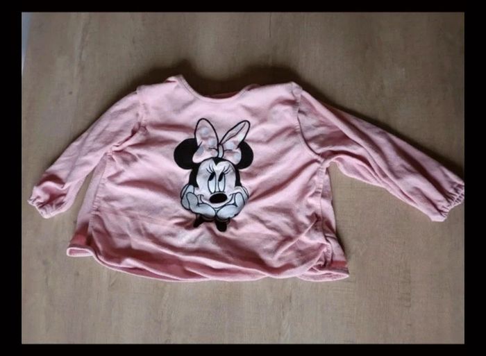 Bavoir Minnie longue manche