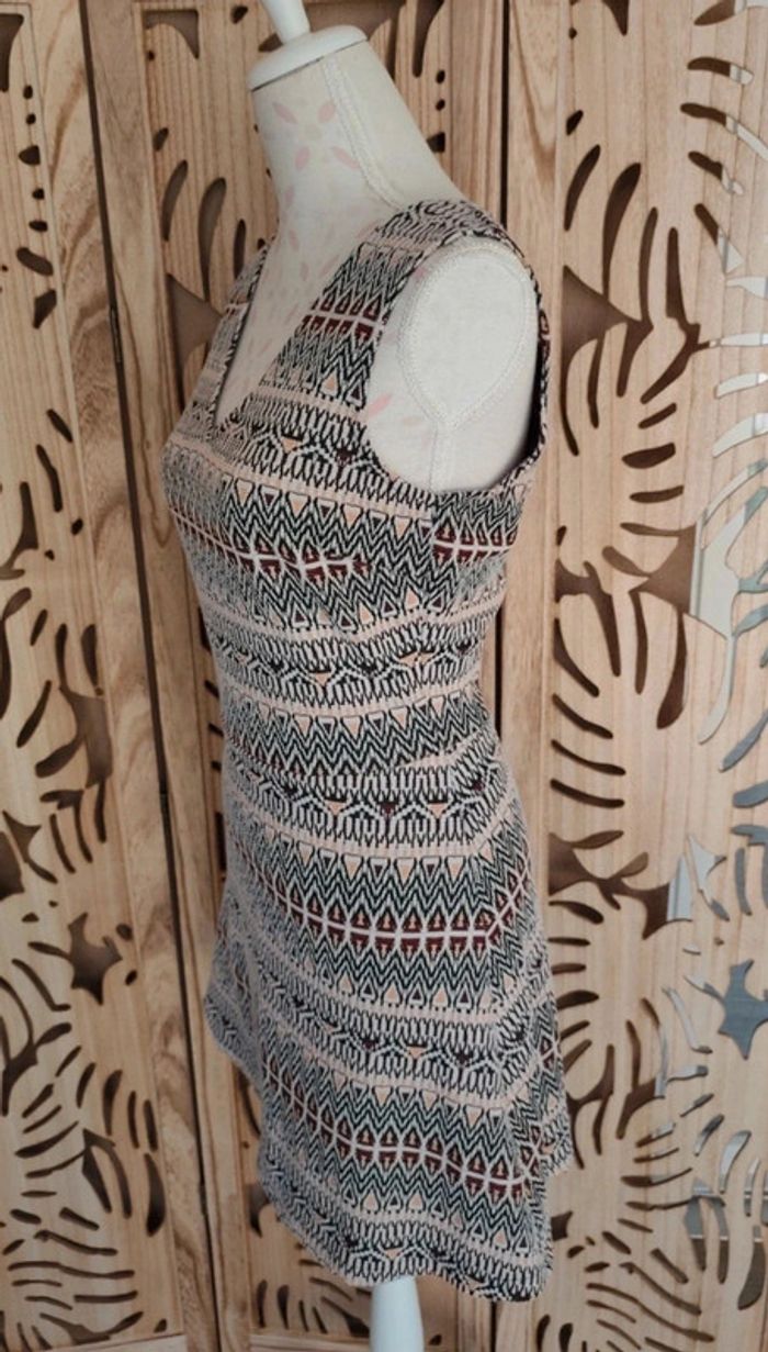 Robe trapèze imprimé ethnique Taille M Mango Casual - photo numéro 3