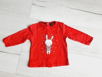 Vêtement bébé fille tee-shirt manches longues lapin coeur Kiabi 1 an 12 mois