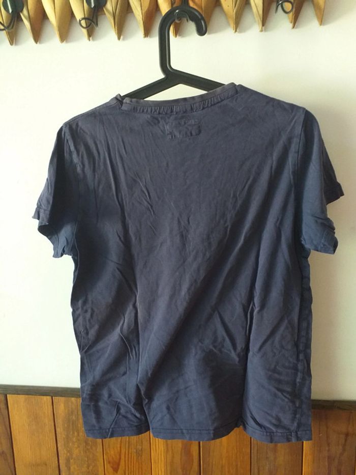 Tee-shirt bleu inscription - photo numéro 2