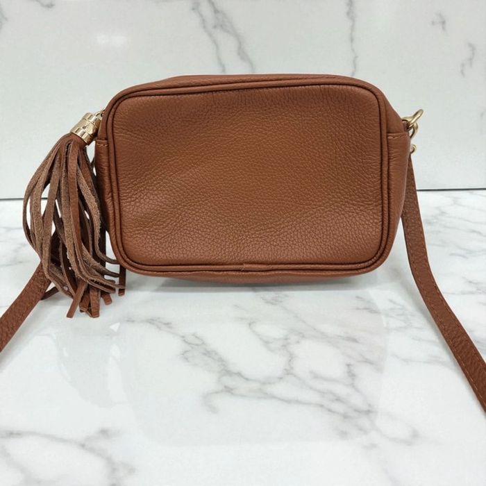 Vera Pelle sac bandoulière cuir marron - photo numéro 2