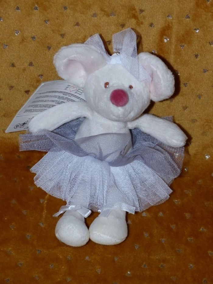 Doudou souris ballerine danseuse Bukowski 🐭Neuf